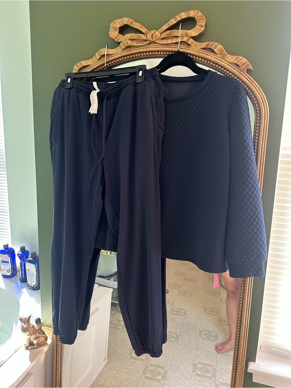 Fabletics Navy Drawstring Joggers